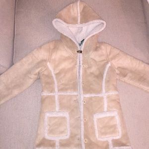 LL Bean Girls Faux Suede Jacket. Excellent!!