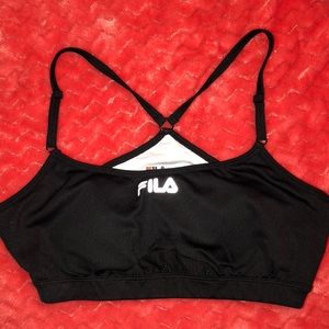 Black Fila Sports Bra💖💪🏽