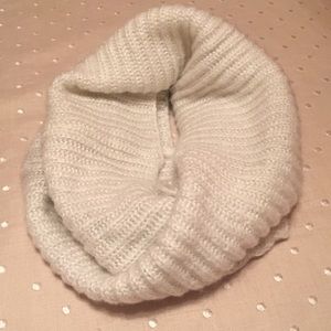 White and Silver Infinity Scarf