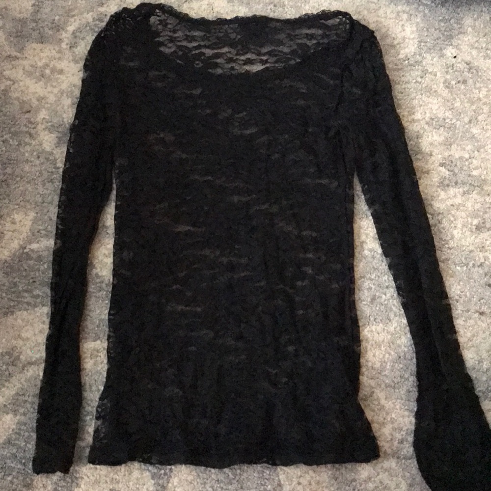Lace long sleeve top