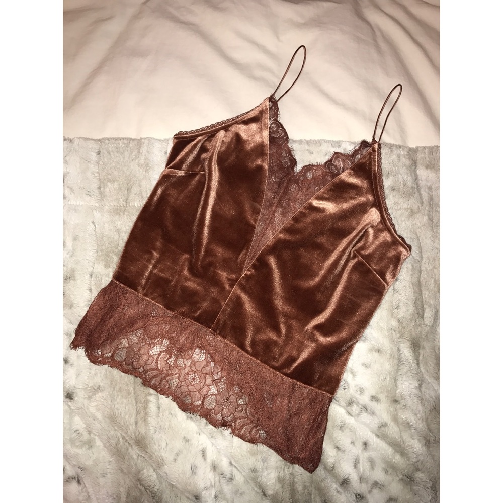 Velvet and Lace Top