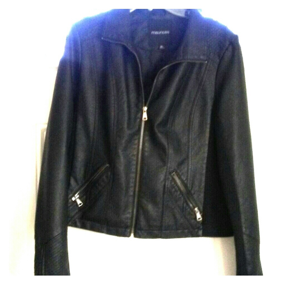 Moto leather jacket