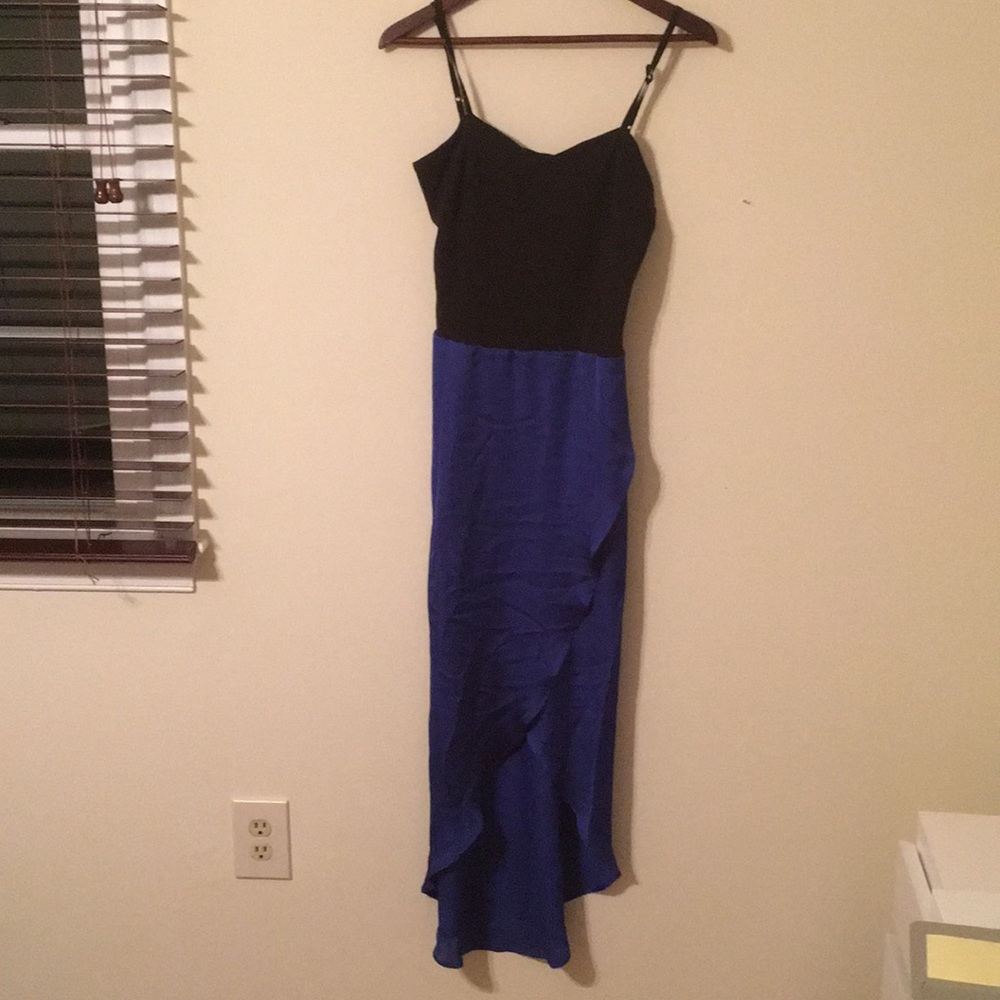 Beautiful blue silk dress