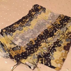 Multi Colored Floral Scarf