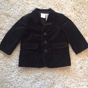 Baby Boy Chocolate Brown Suede Blazer 24M