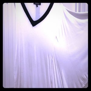 Bebe white and black dress