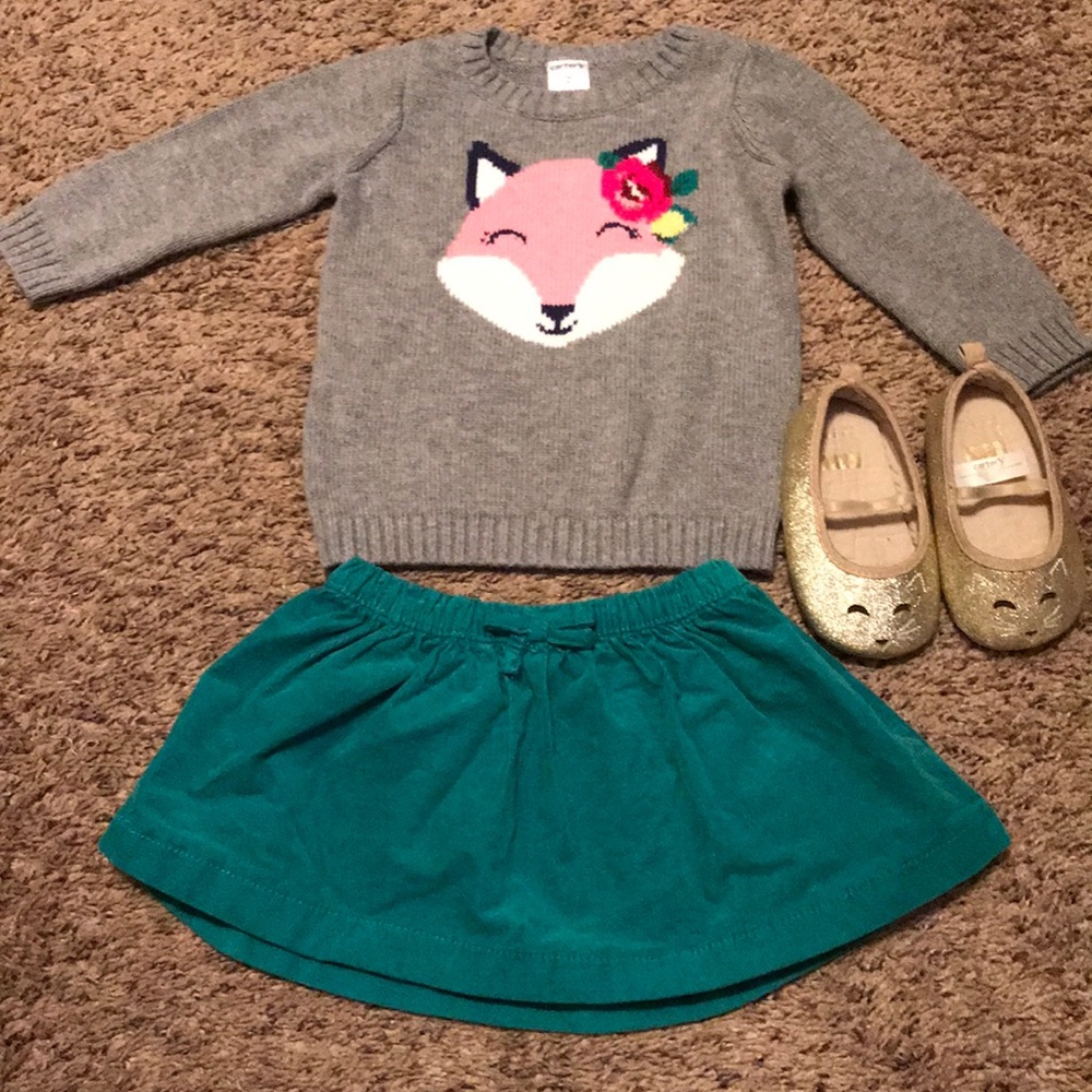 Carter’s Sweater and Skirt 9mo