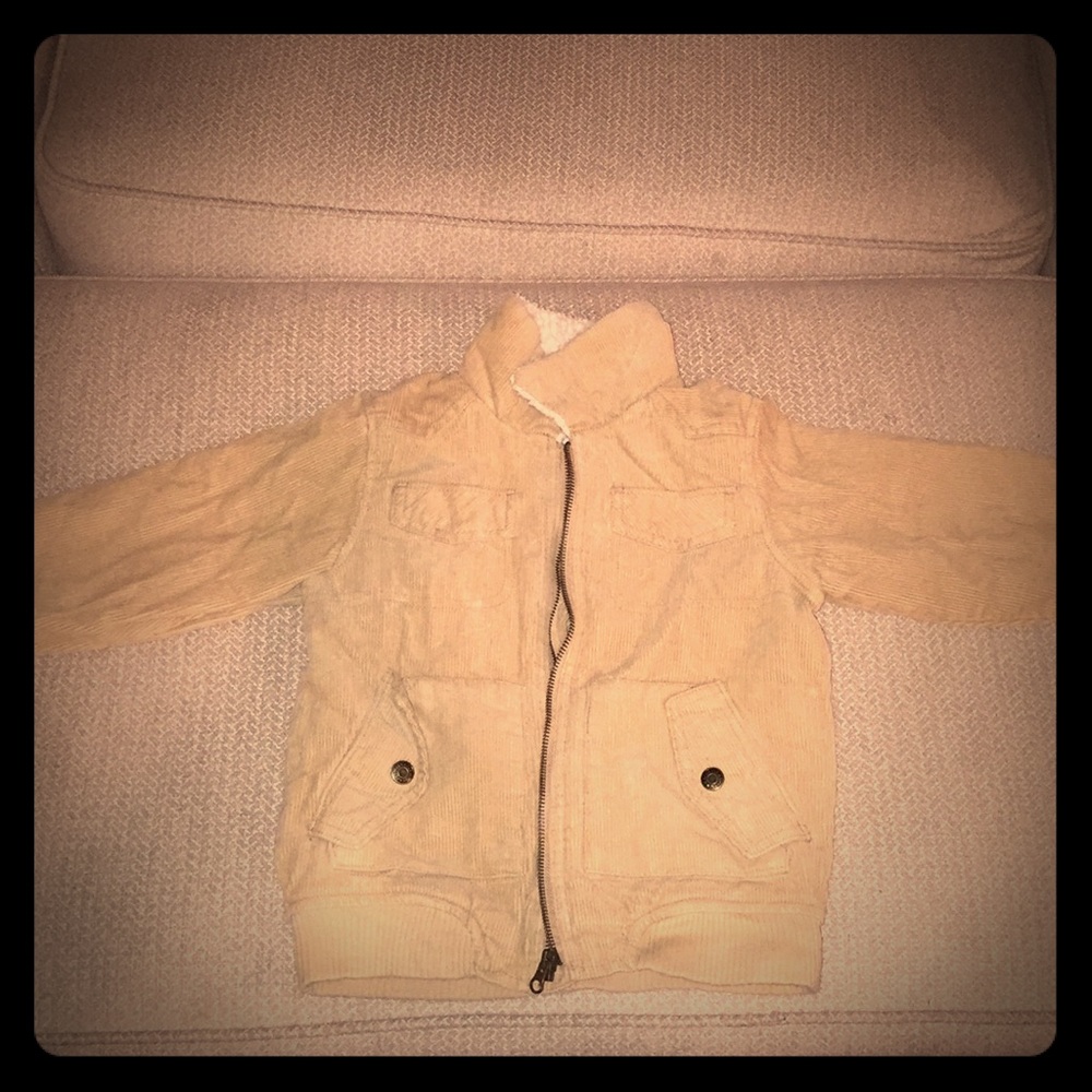 Boys corduroy tan jacket. Excellent condition!