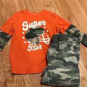 Boys 4t camo outfit