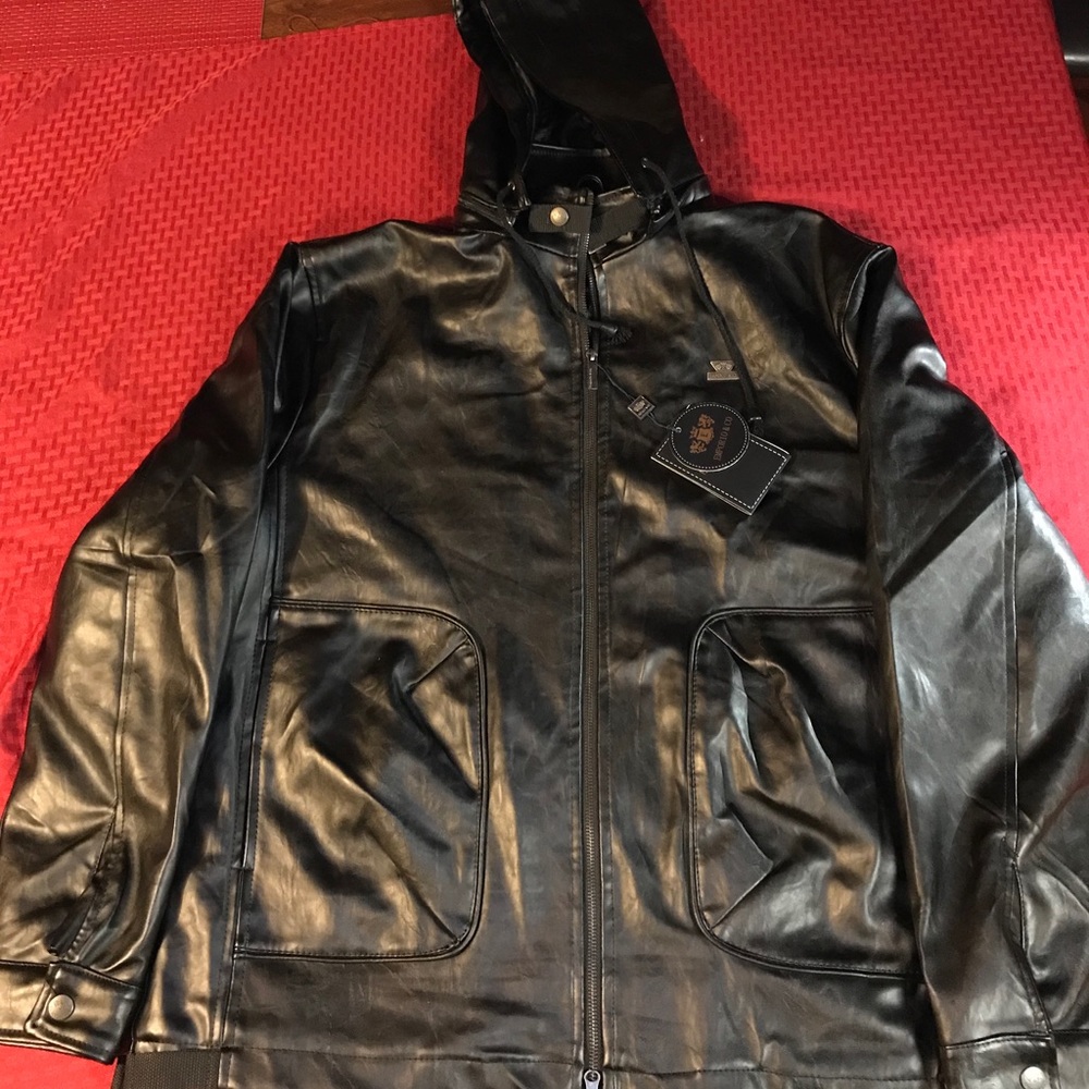 Black Leather Emporio & Co jacket