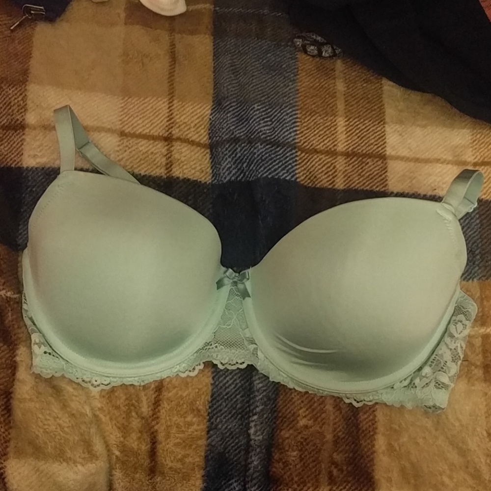 Mint green lacey Bra