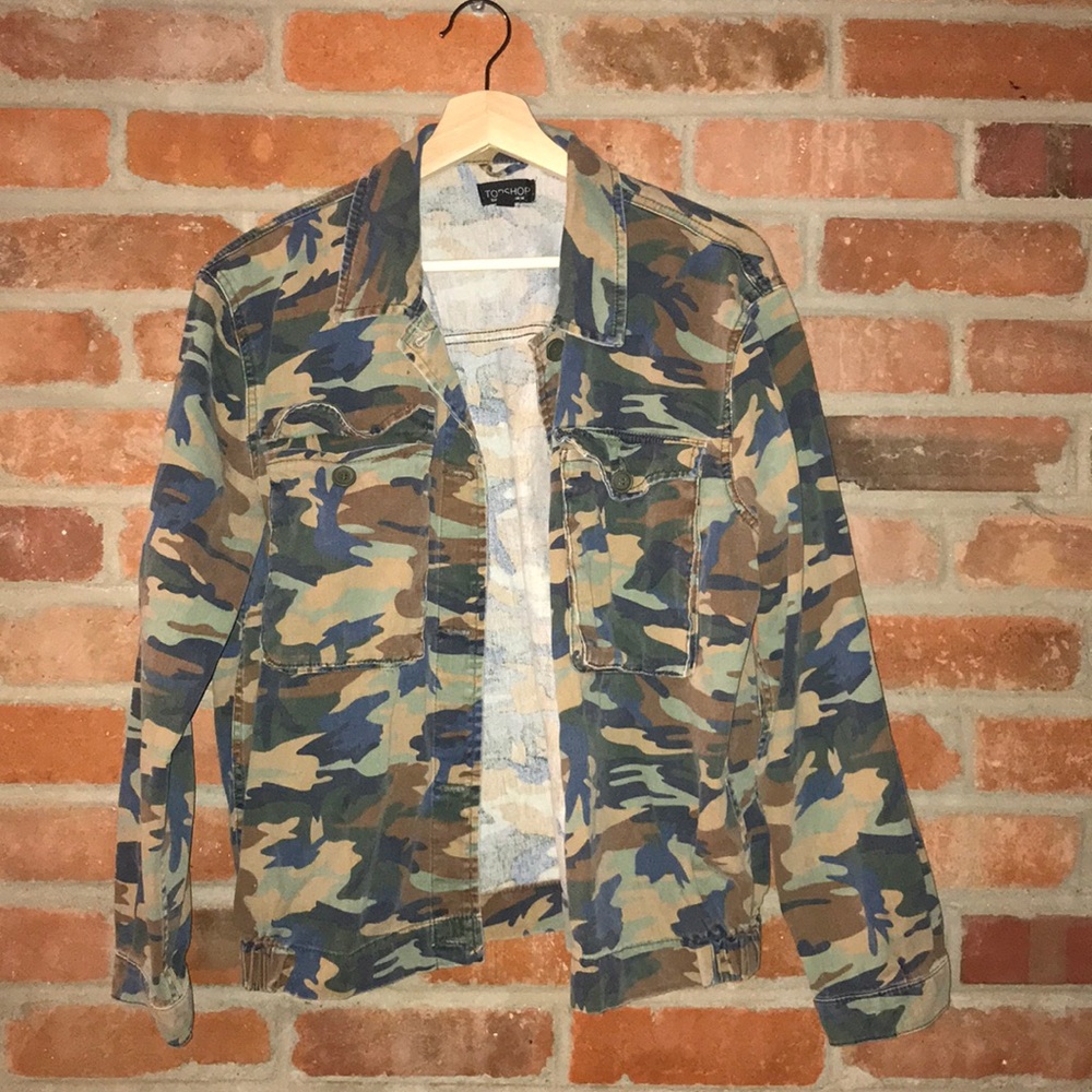 Camo Button Up