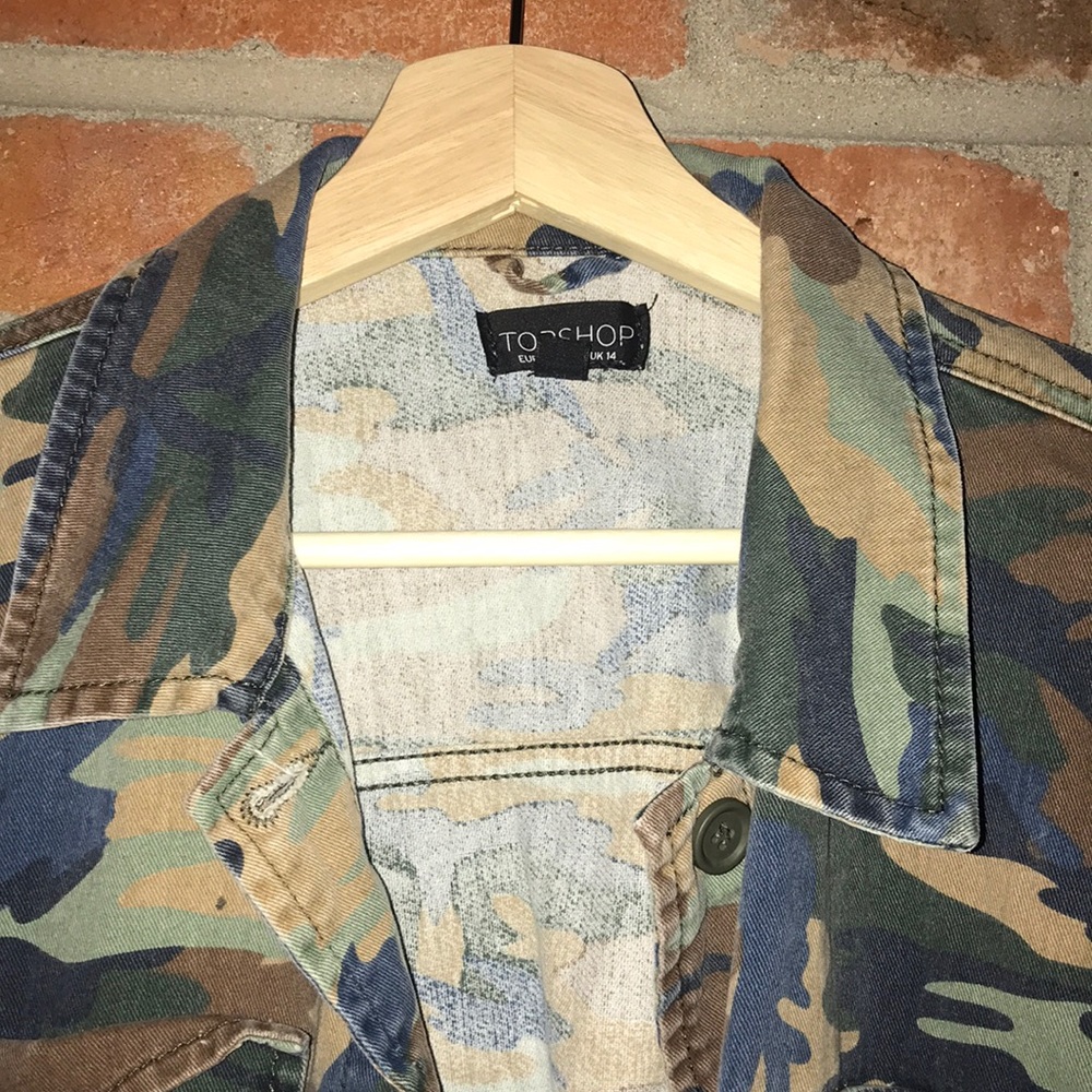 Camo Button Up - Picture 2 of 2