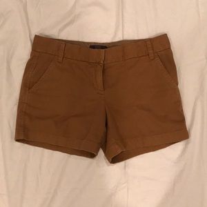 J. Crew 4” Chino Shorts in Caramel