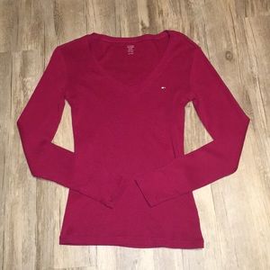 TH hot pink long sleeve tee