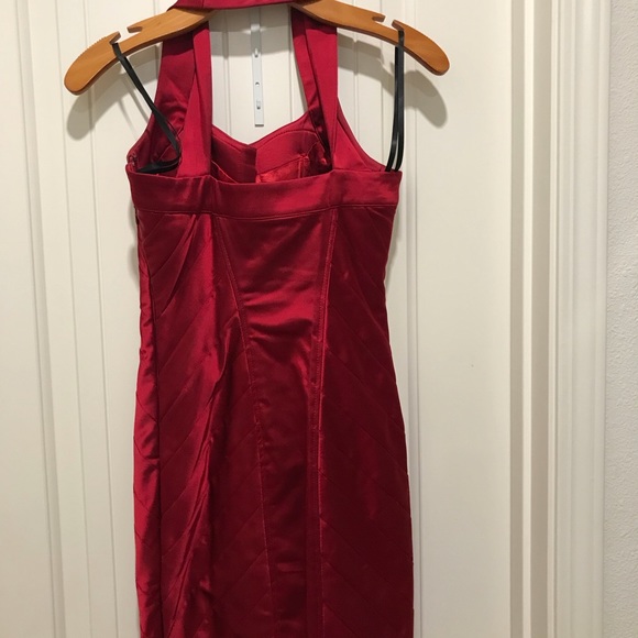 Beautiful red Bebe dress - Picture 3 of 7