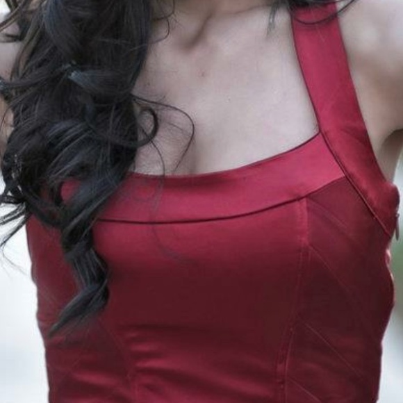 Beautiful red Bebe dress - Picture 6 of 7