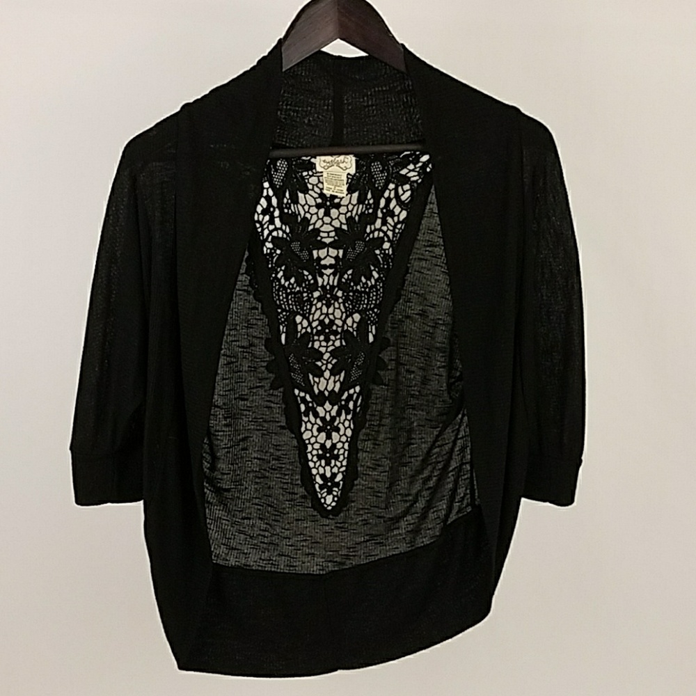Eyelash Couture Black Shrug