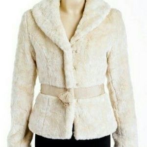 Beth Bowley Faux Fur Jacket Sz P
Anthropologie