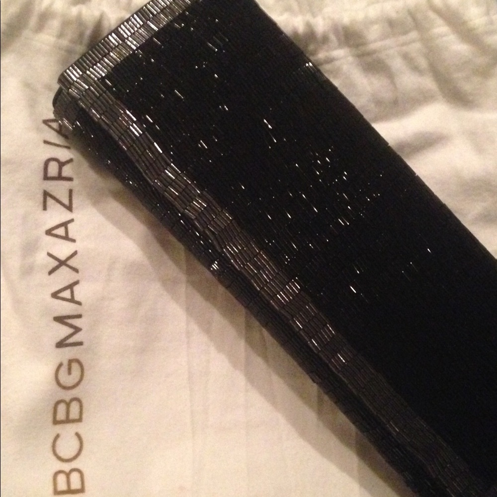 bcbgmaxazria beaded clutch