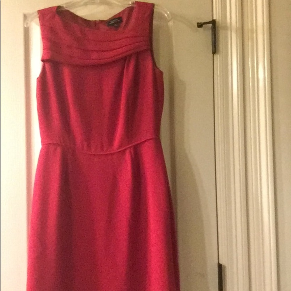 Tahari red dress