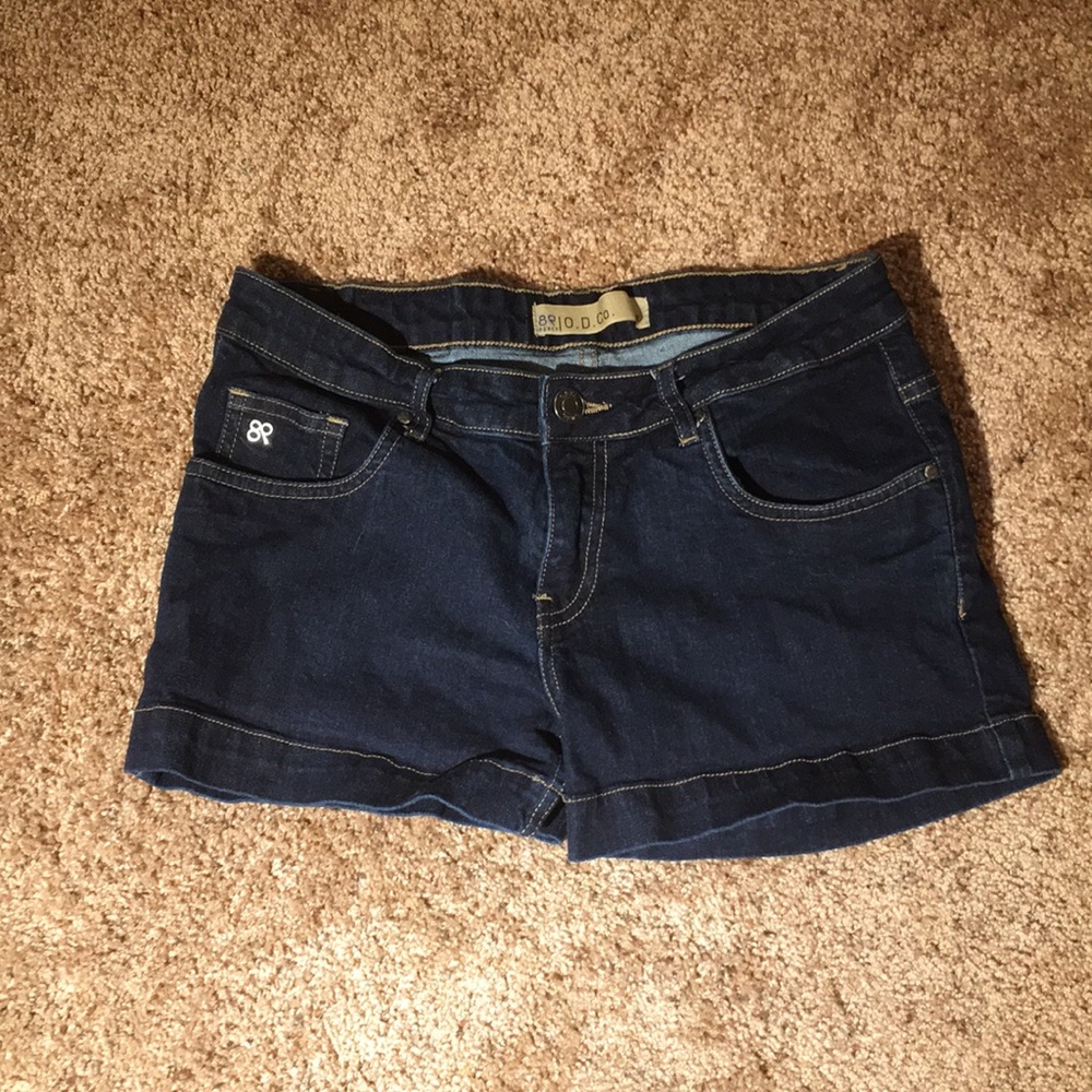 Blue jean shorts