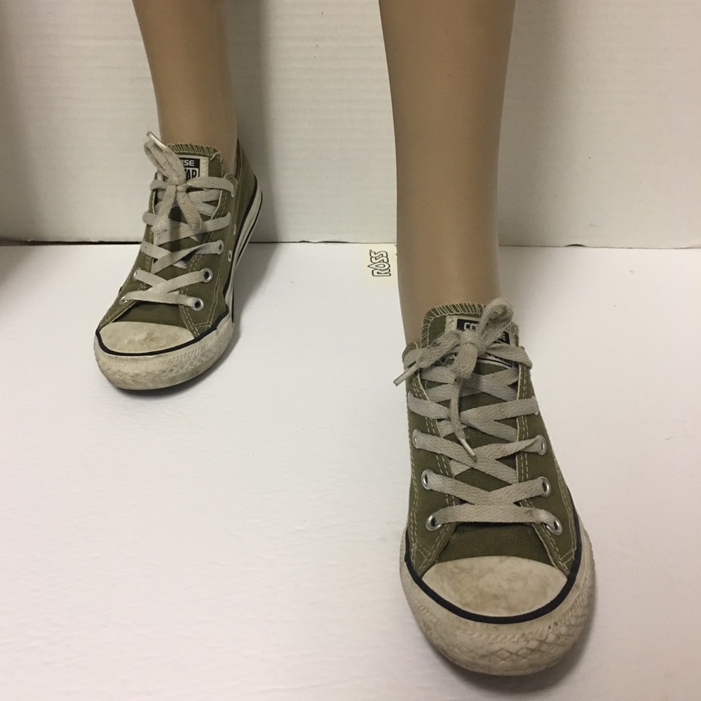Converse Olive Sneakers Sz Youth 2