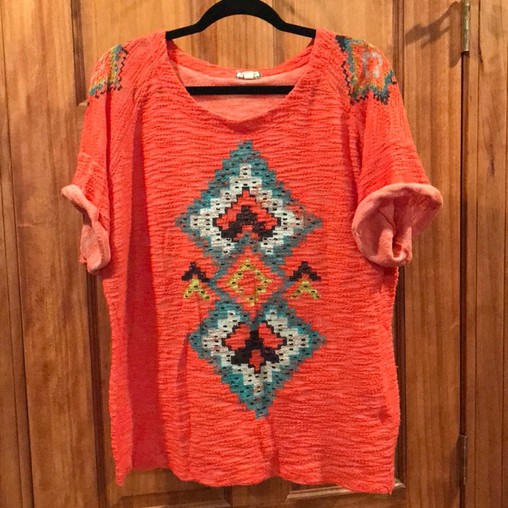 Aztec print blouse