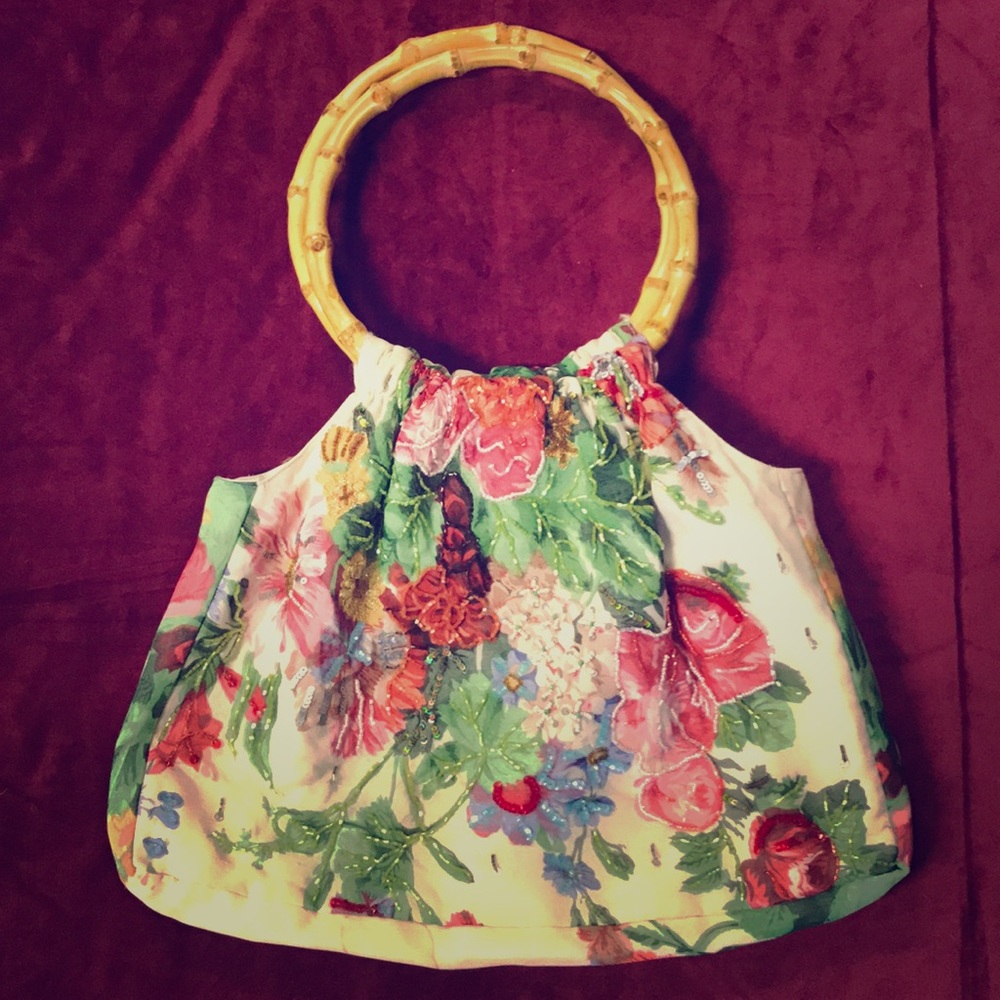 **CHRISTIANA** Floral Sequin/Beaded Purse