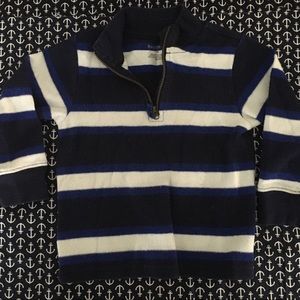 ⭐️Blue/Navy/White Stripe 1/4-Zip Long Sleeve Shirt
