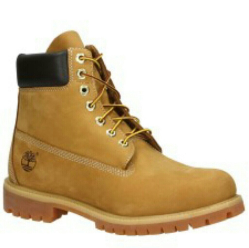 A pair of timberlands