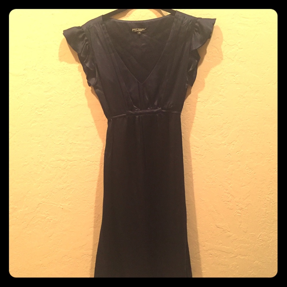Betsy Johnson navy silk dress