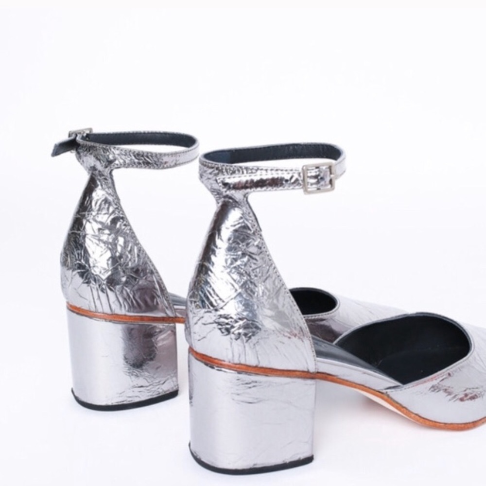 Rachel Comey Tetra Gaping Foil Silver Mary Jane - Picture 4 of 5