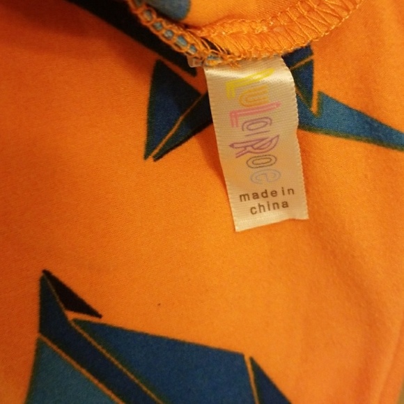 Lularoe Tall & Curvy Paper Plane Leggings - Picture 2 of 2