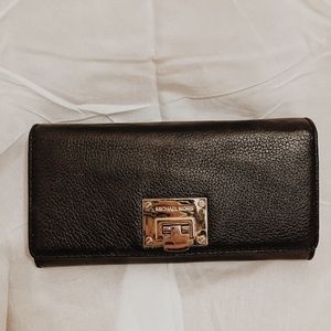 Michael Kors Wallet - Black and Gold