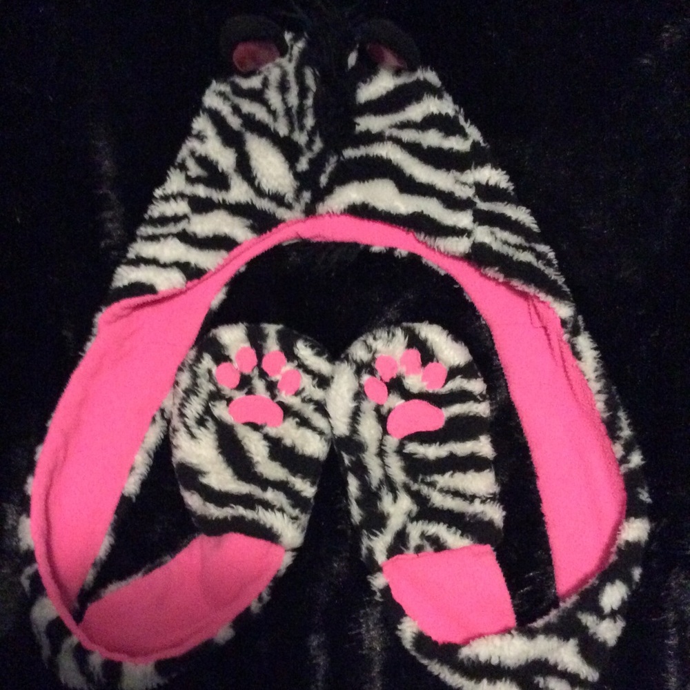 Justice Zebra Print Hat