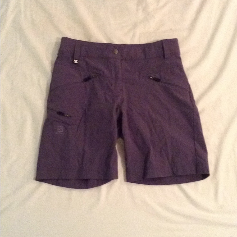 Pastel Eggplant Colored Salomon Cargo Hiking Short