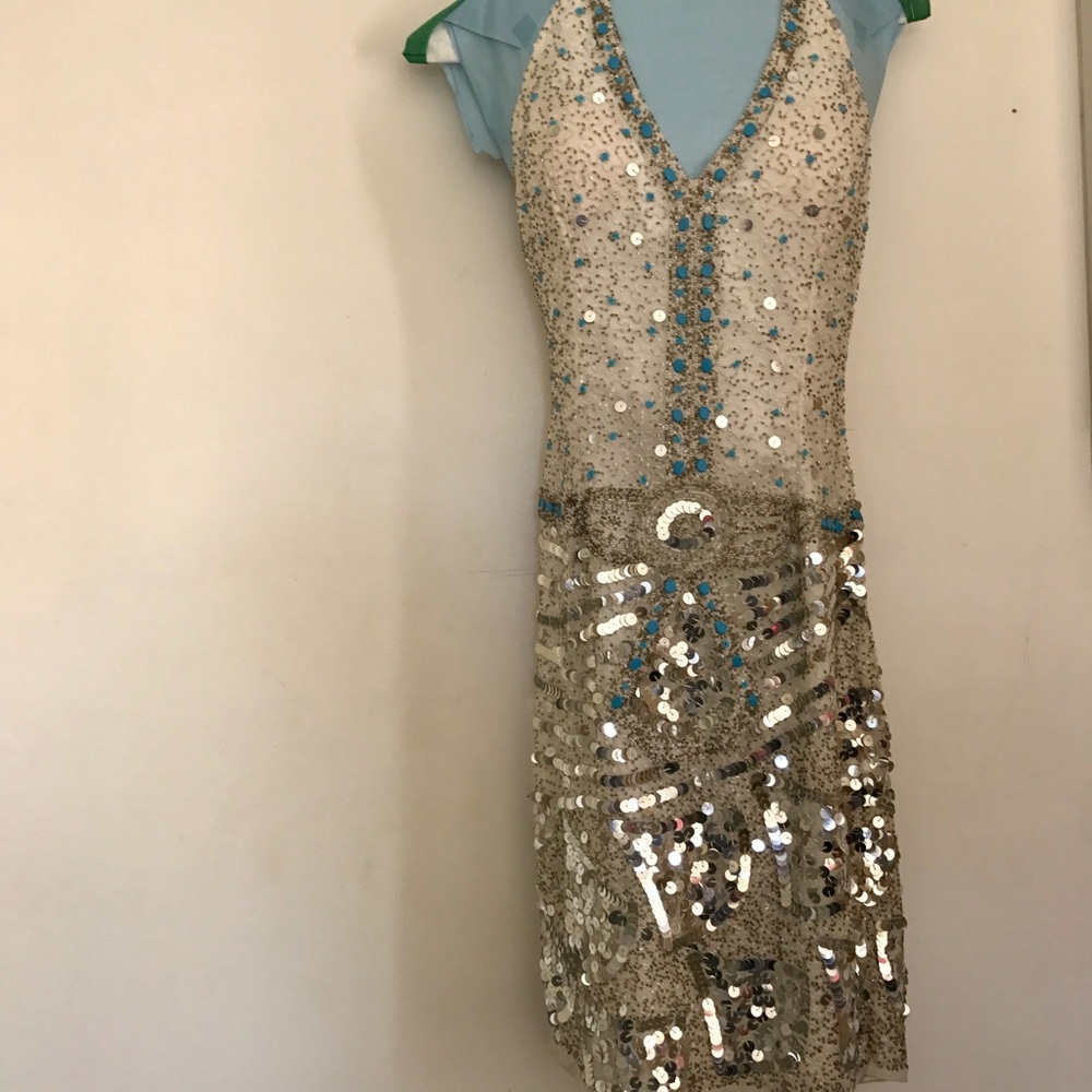 Prom dress fully beaded