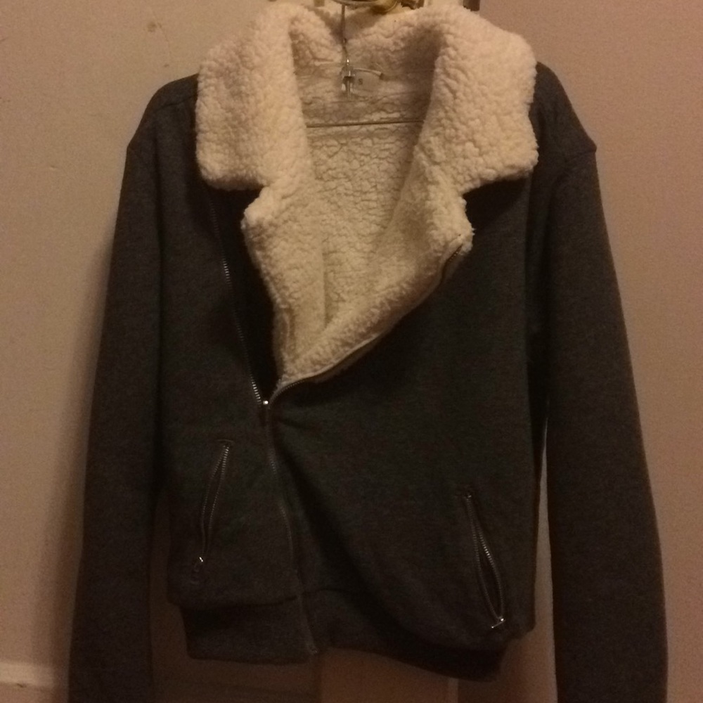 Abercrombie and Fitch Sherpa-lined sweater