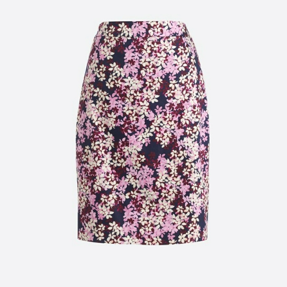 J. Crew Sateen Pencil Skirt