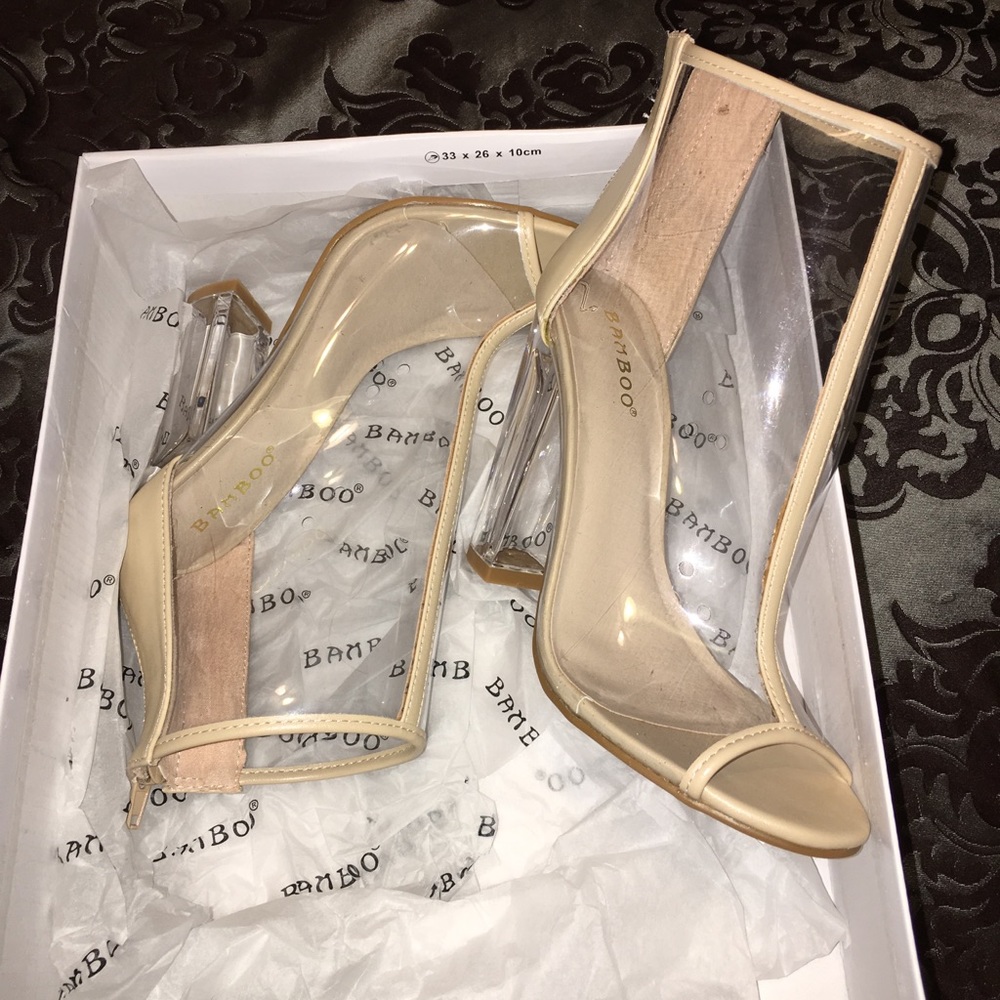SOLD!! Clear high heels