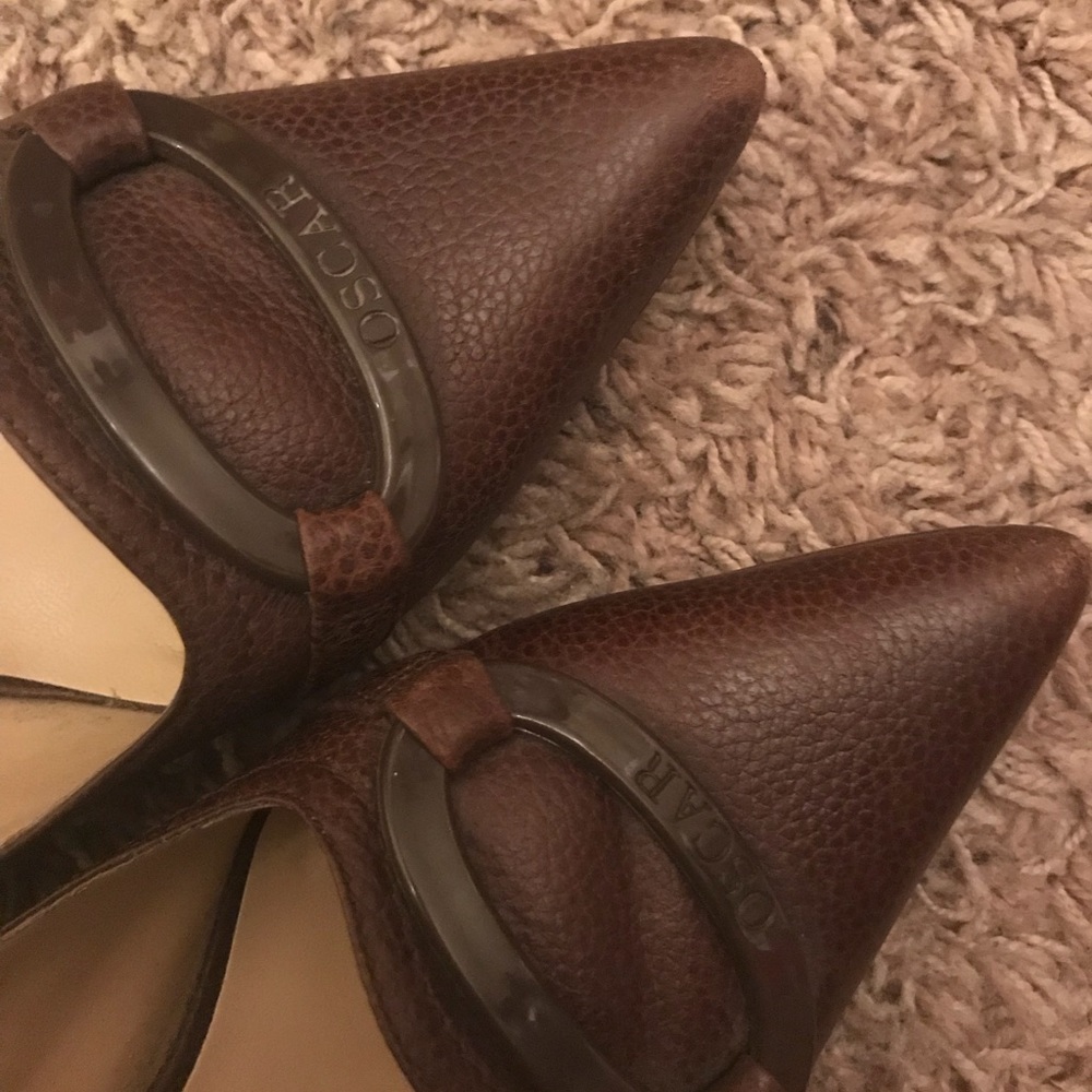Brown Oscar kitten heels - Picture 2 of 3