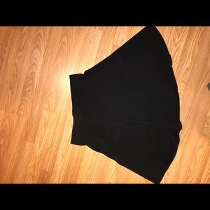 Black loose fitting skirt