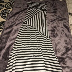Black and Grey Maxi dress/ Skirt