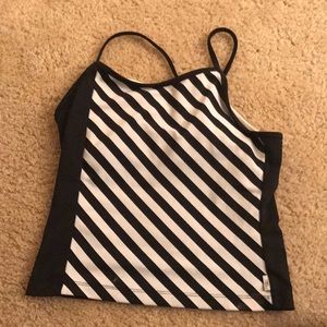 Striped Workout Tank Top