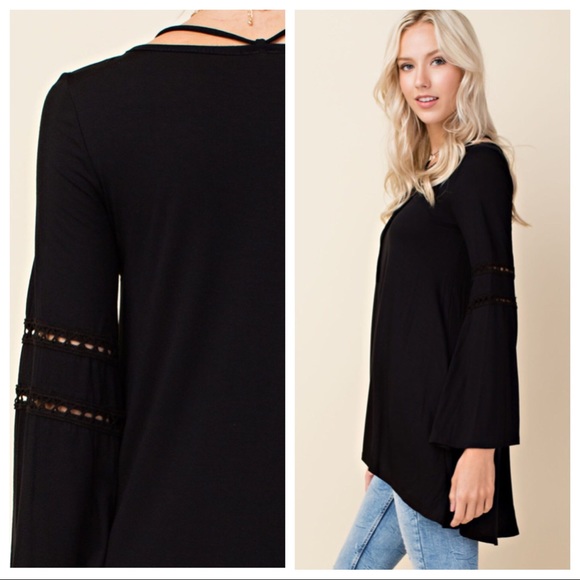 Arabella Lace Sleeve Inset Top - Picture 3 of 7