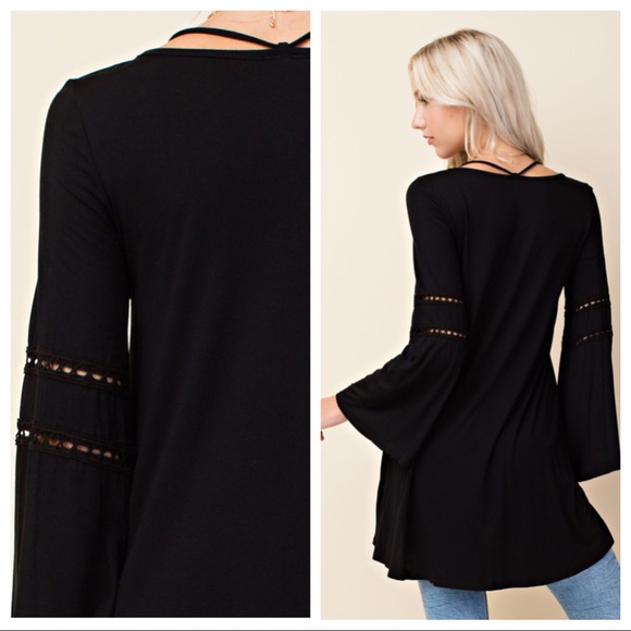 Arabella Lace Sleeve Inset Top - Picture 4 of 7