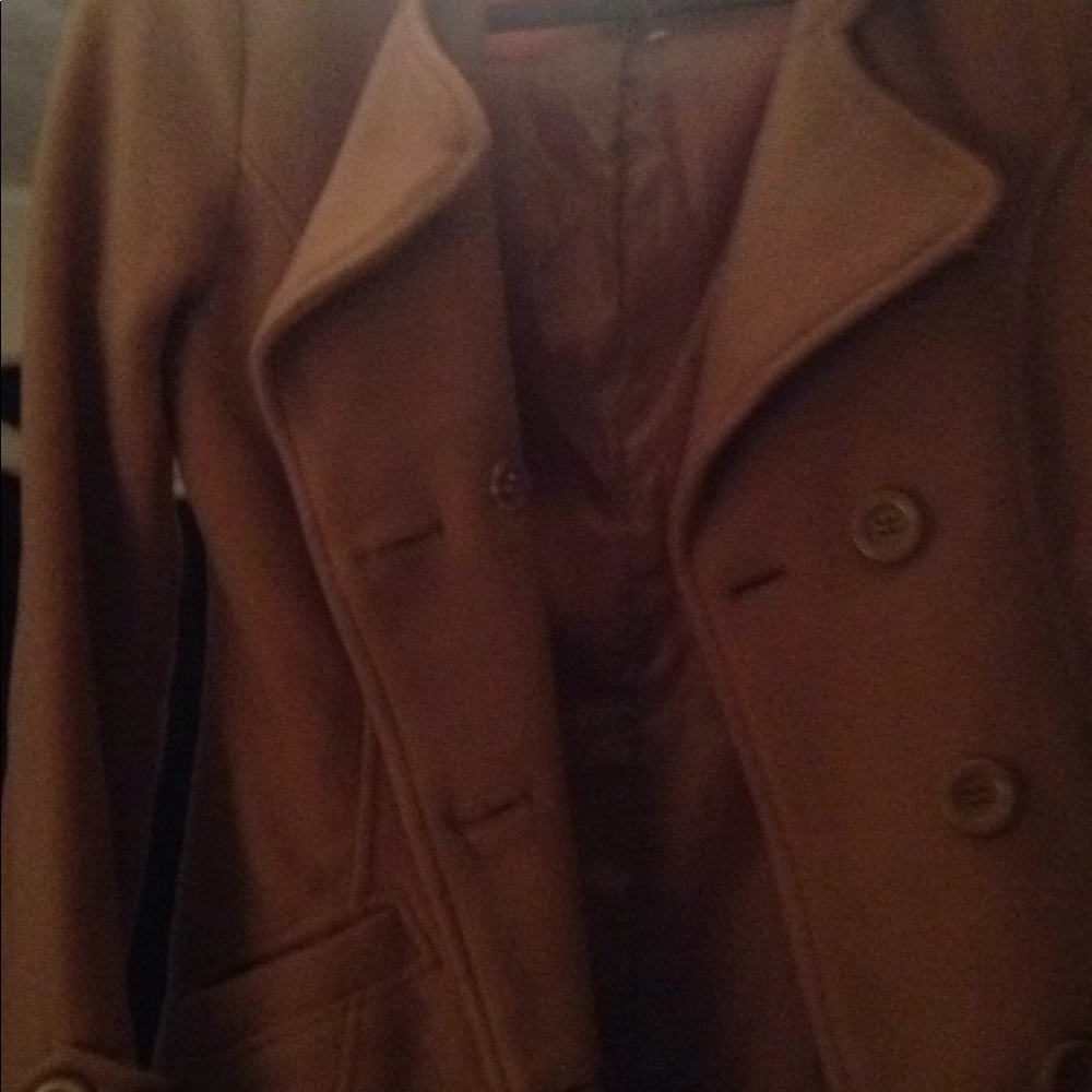 Woman Small Tan Peacoat