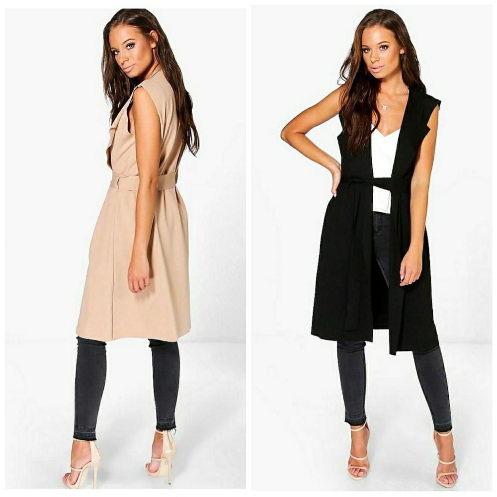 Waterfall duster - Black and Tan