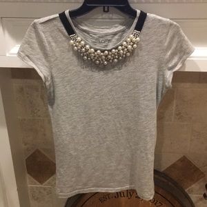 Loft gray dress shirt